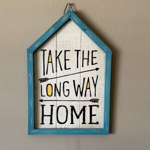 Blue and White Music Lyric Wall Art